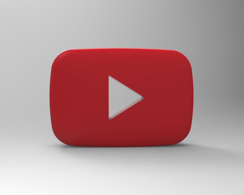 Youtube Logo 3d - KibrisPDR