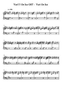 Detail Yuri On Ice Opening Piano Sheet Music Nomer 41