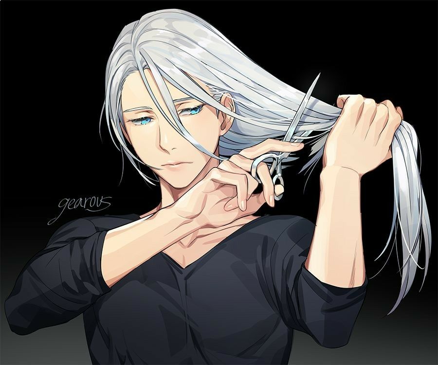 Detail Yuri On Ice Victor Long Hair Nomer 11