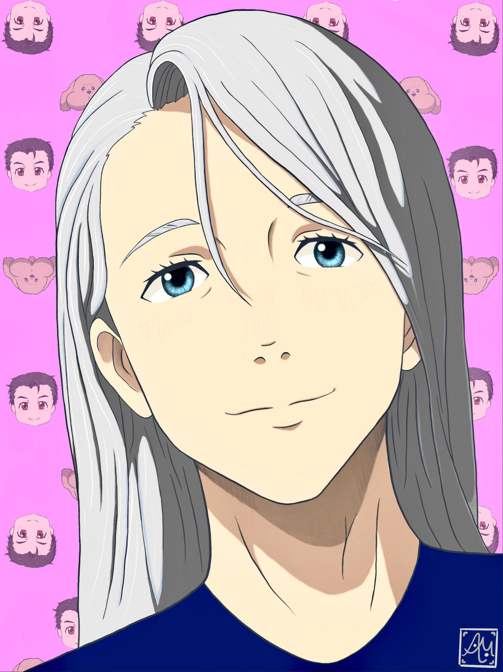 Detail Yuri On Ice Viktor Long Hair Nomer 7