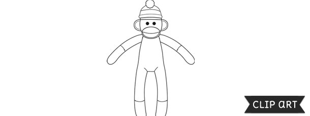 Detail Sock Monkey Clip Art Free Nomer 36