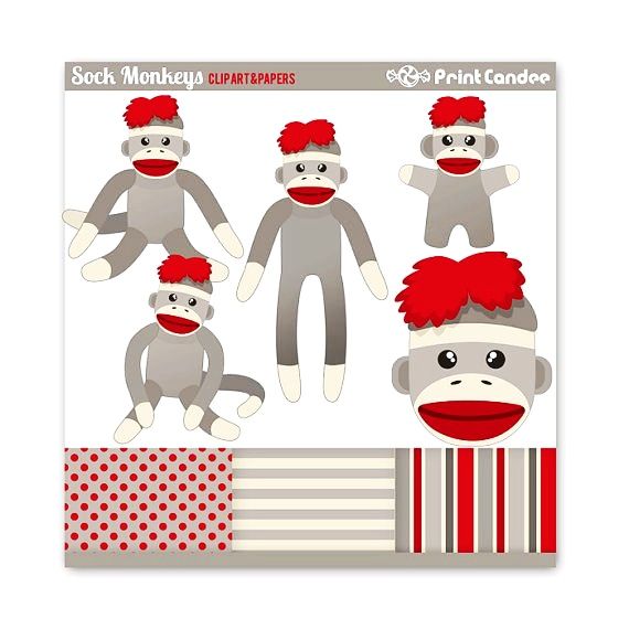 Detail Sock Monkey Clip Art Free Nomer 38