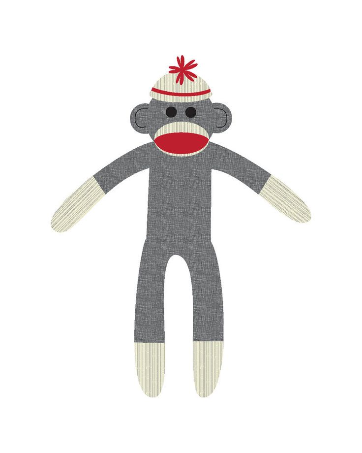 Detail Sock Monkey Clip Art Free Nomer 8