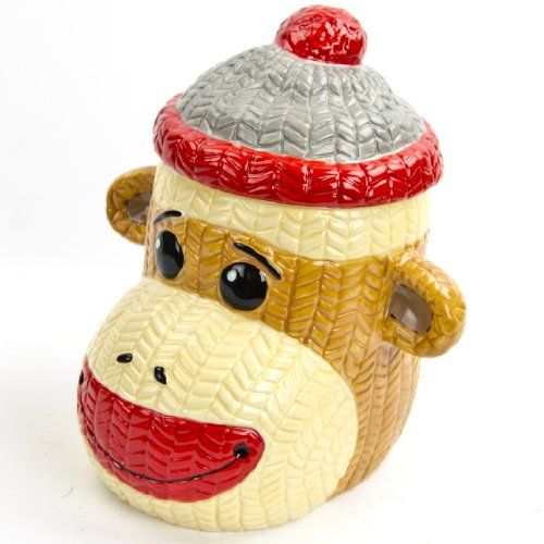 Sock Monkey Cookie Jar - KibrisPDR
