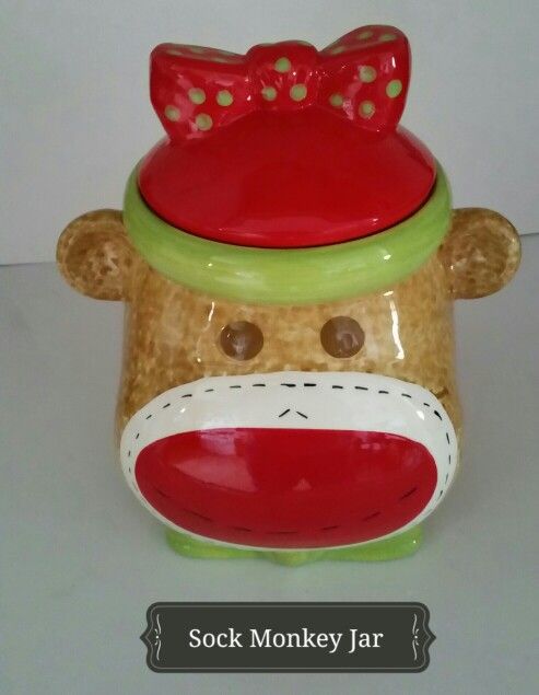 Detail Sock Monkey Cookie Jar Nomer 14