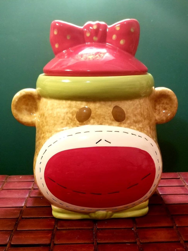 Detail Sock Monkey Cookie Jar Nomer 7