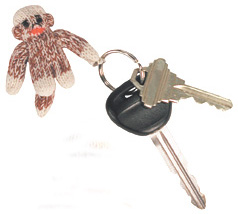 Detail Sock Monkey Key Chain Nomer 17