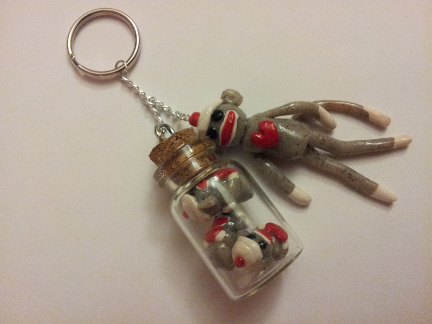 Detail Sock Monkey Key Chain Nomer 18