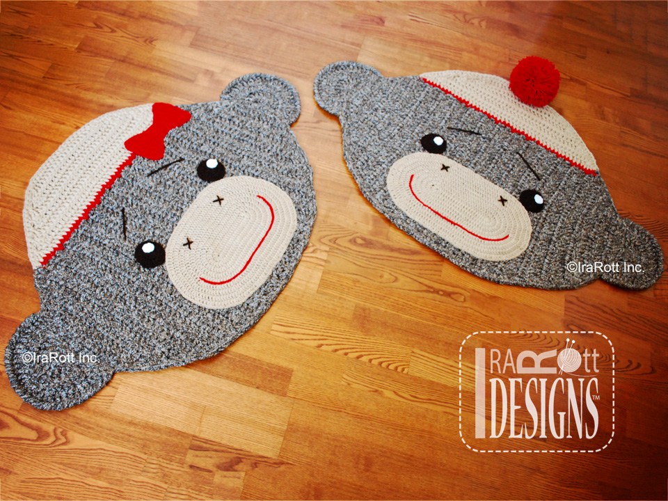 Detail Sock Monkey Rug Nomer 2