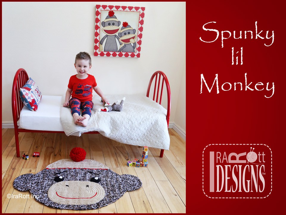 Detail Sock Monkey Rug Nomer 12