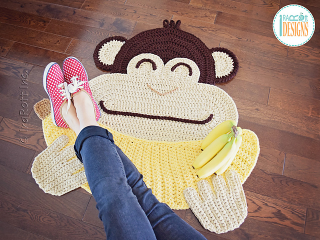 Detail Sock Monkey Rug Nomer 59