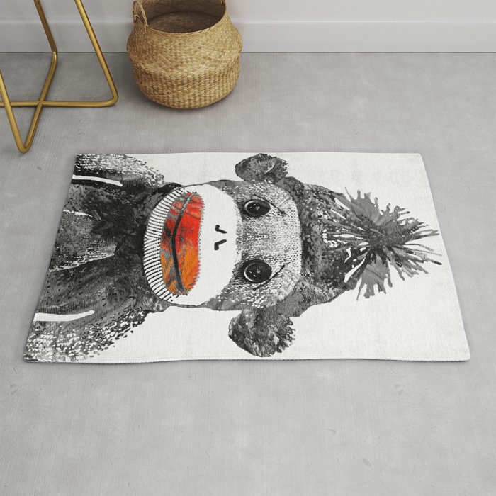 Detail Sock Monkey Rug Nomer 7