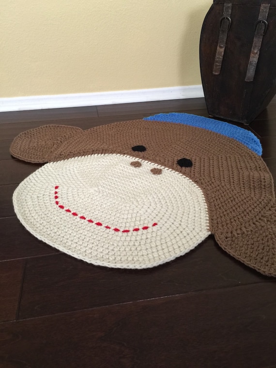 Detail Sock Monkey Rug Nomer 10