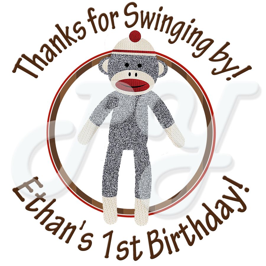 Detail Sock Monkey Stickers Nomer 11