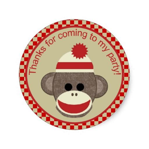 Detail Sock Monkey Stickers Nomer 2