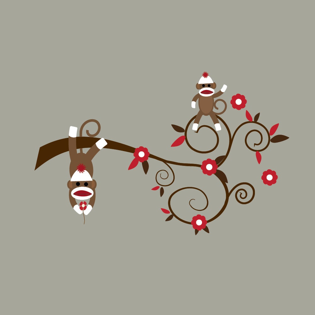 Detail Sock Monkey Stickers Nomer 16