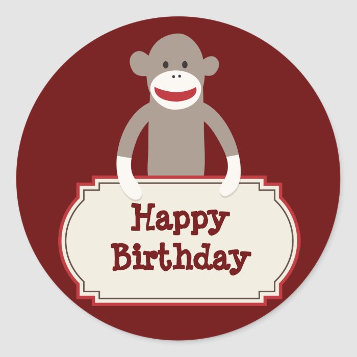 Detail Sock Monkey Stickers Nomer 17