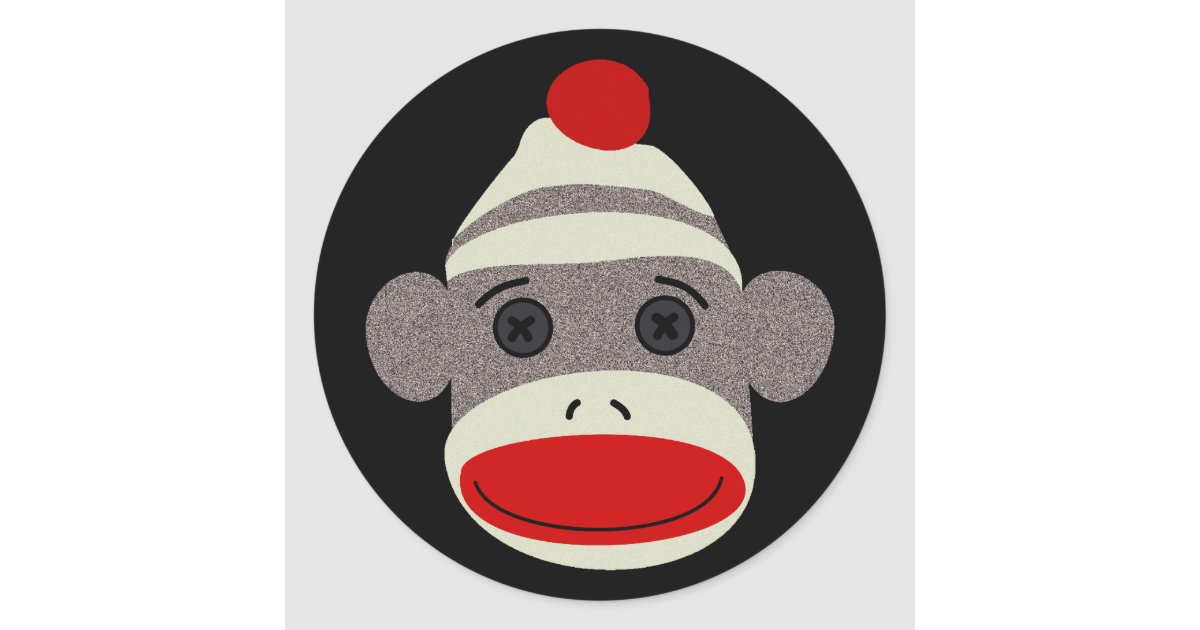 Detail Sock Monkey Stickers Nomer 5