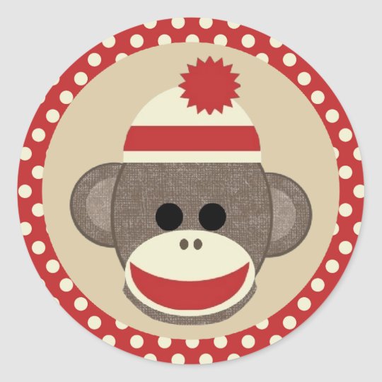 Detail Sock Monkey Stickers Nomer 6