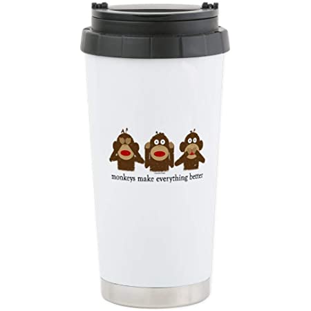 Sock Monkey Travel Mug - KibrisPDR