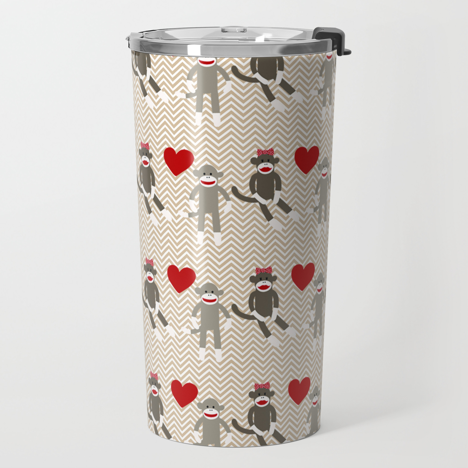 Detail Sock Monkey Travel Mug Nomer 41