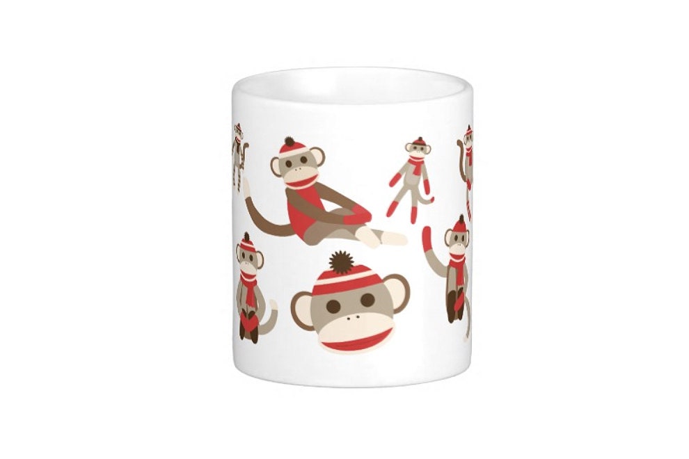 Detail Sock Monkey Travel Mug Nomer 50