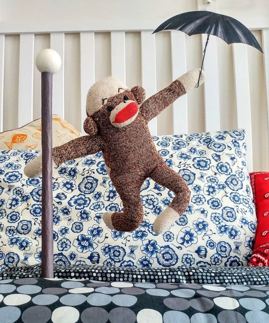 Detail Sock Monkey Umbrella Nomer 9