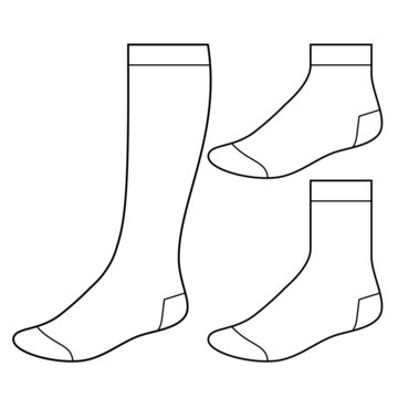 Detail Sock Template Png Nomer 17
