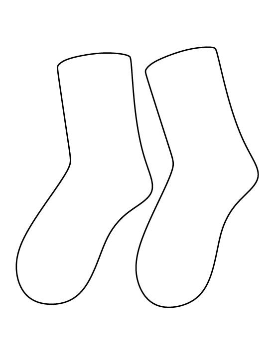 Detail Sock Template Png Nomer 2