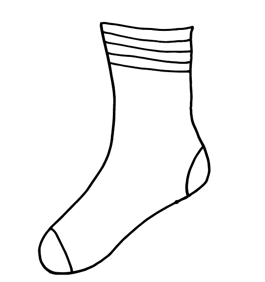 Detail Sock Template Png Nomer 20