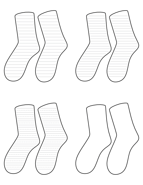 Detail Sock Template Png Nomer 24