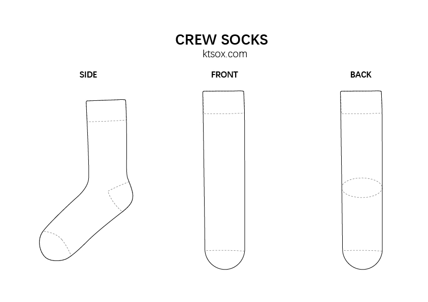 Detail Sock Template Png Nomer 5