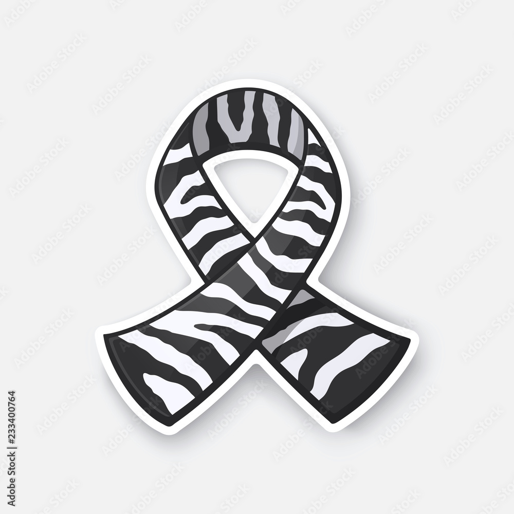 Detail Zebra Cancer Ribbon Nomer 16