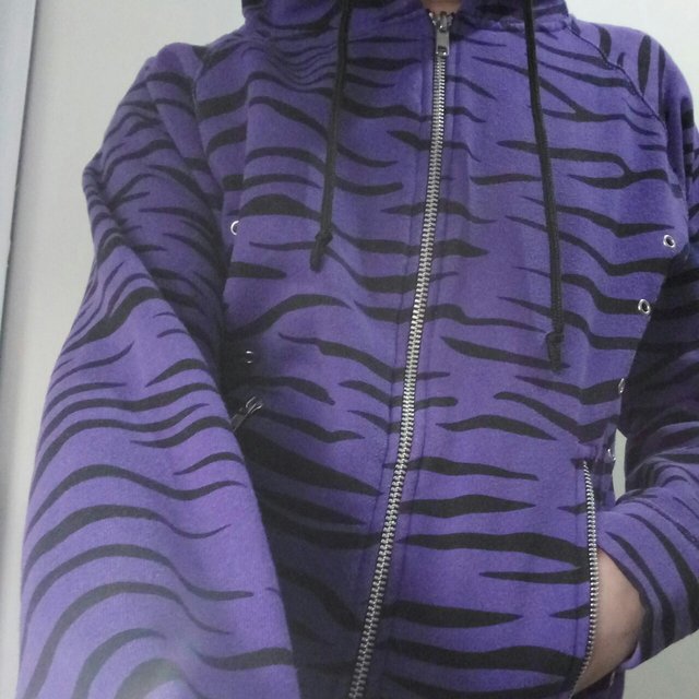 Detail Zebra Hoodie With Ears Nomer 12