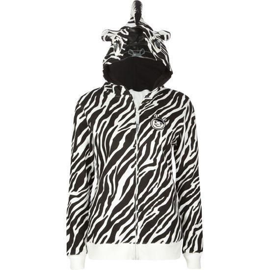 Detail Zebra Hoodie With Ears Nomer 13