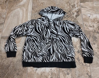 Detail Zebra Hoodie With Ears Nomer 23