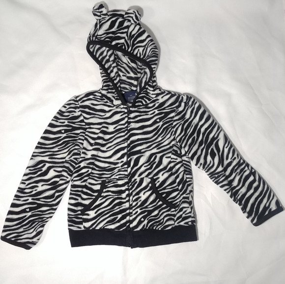 Detail Zebra Hoodie With Ears Nomer 4