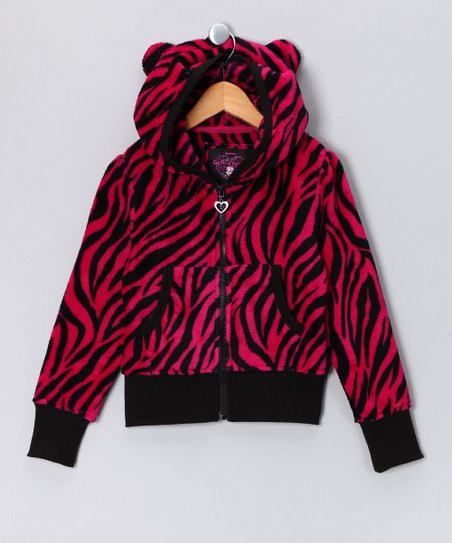 Detail Zebra Hoodie With Ears Nomer 5