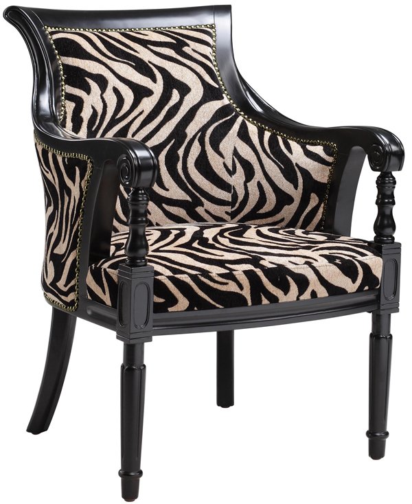 Detail Zebra Print Armchair Nomer 16