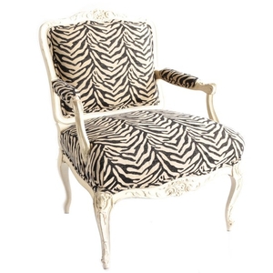 Detail Zebra Print Armchair Nomer 44