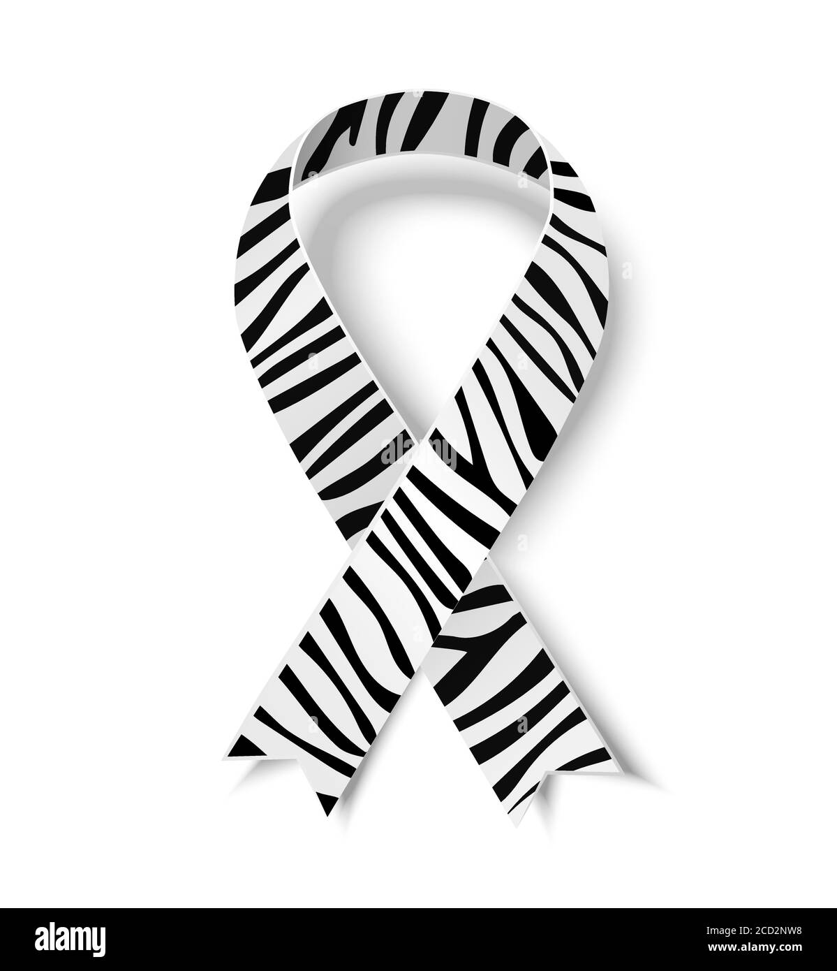 Detail Zebra Print Cancer Ribbon Nomer 23