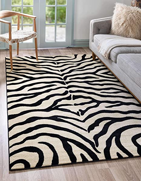 Detail Zebra Print Rug Amazon Nomer 3