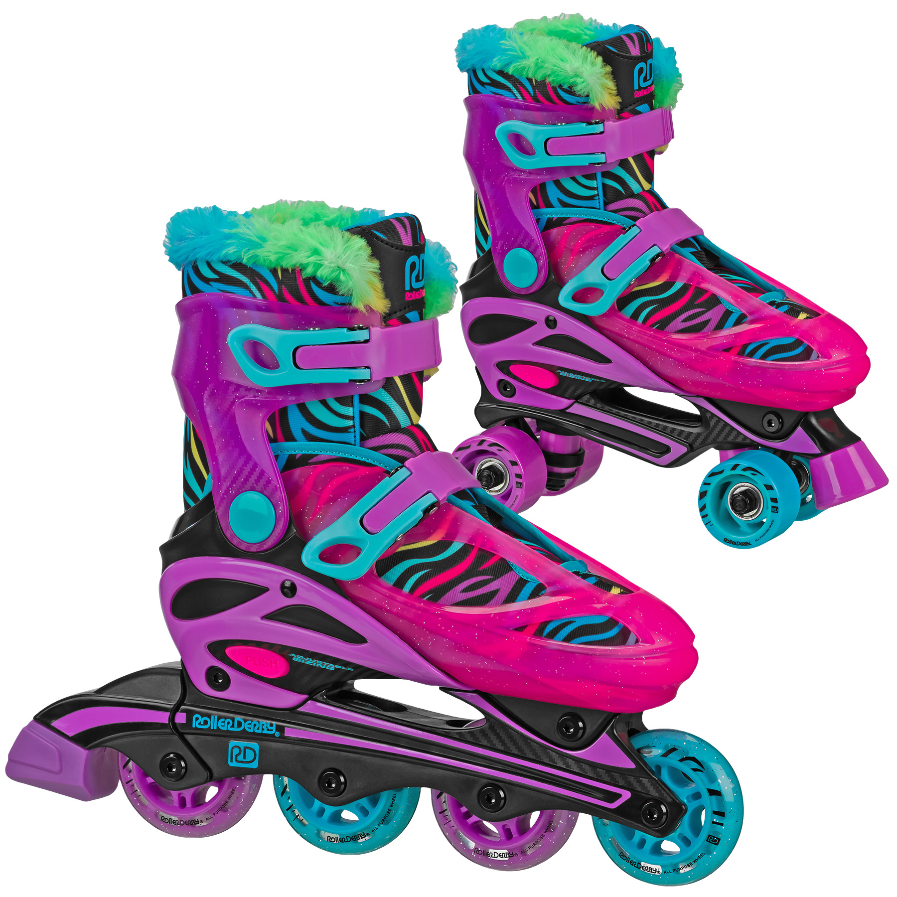 Detail Zebra Roller Skates Nomer 2