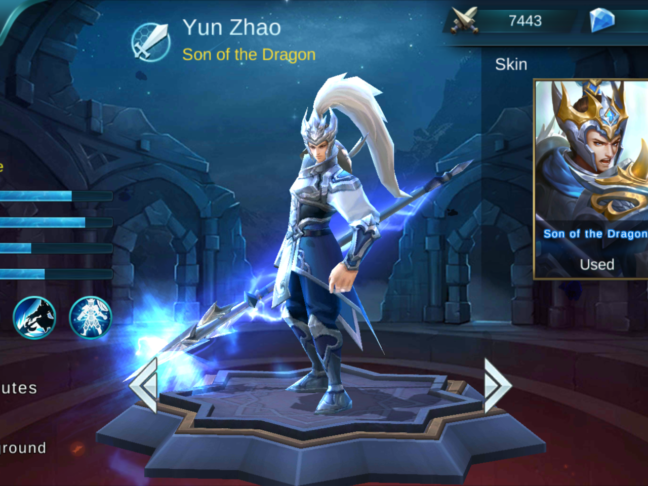 Detail Zhao Yun Mobile Legend Nomer 22