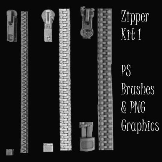 Detail Zipper Photoshop Brush Nomer 3