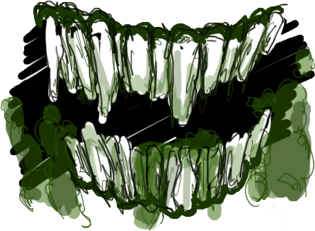 Detail Zombie Mouth Png Nomer 3