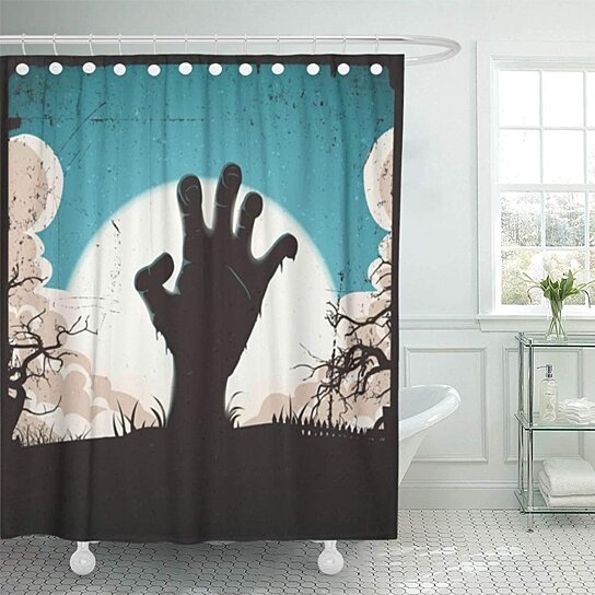 Detail Zombie Shower Curtains Nomer 33