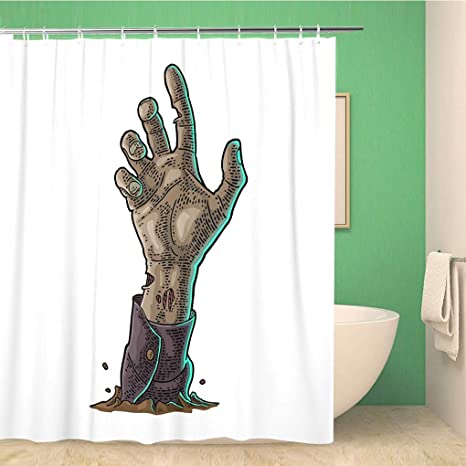 Detail Zombie Shower Curtains Nomer 36