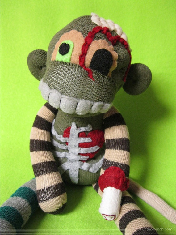Detail Zombie Sock Monkey Nomer 2