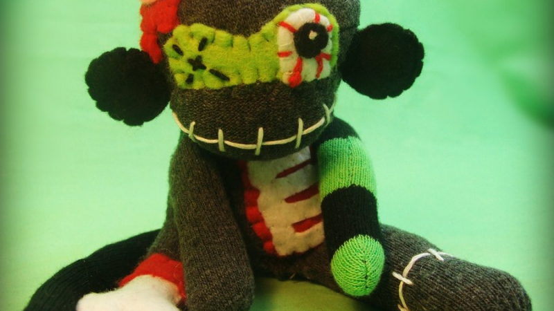 Detail Zombie Sock Monkey Nomer 13